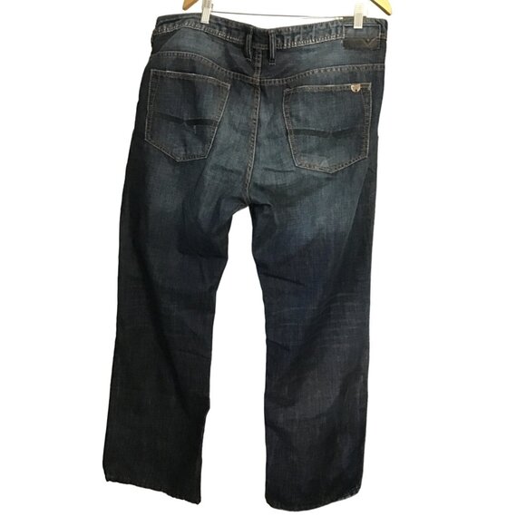 BUFFALO-DRIVEN - DARK WASH STRAIGHT LEG MEN'S JEANS SIZE 40X32 - Picture 3 of 7